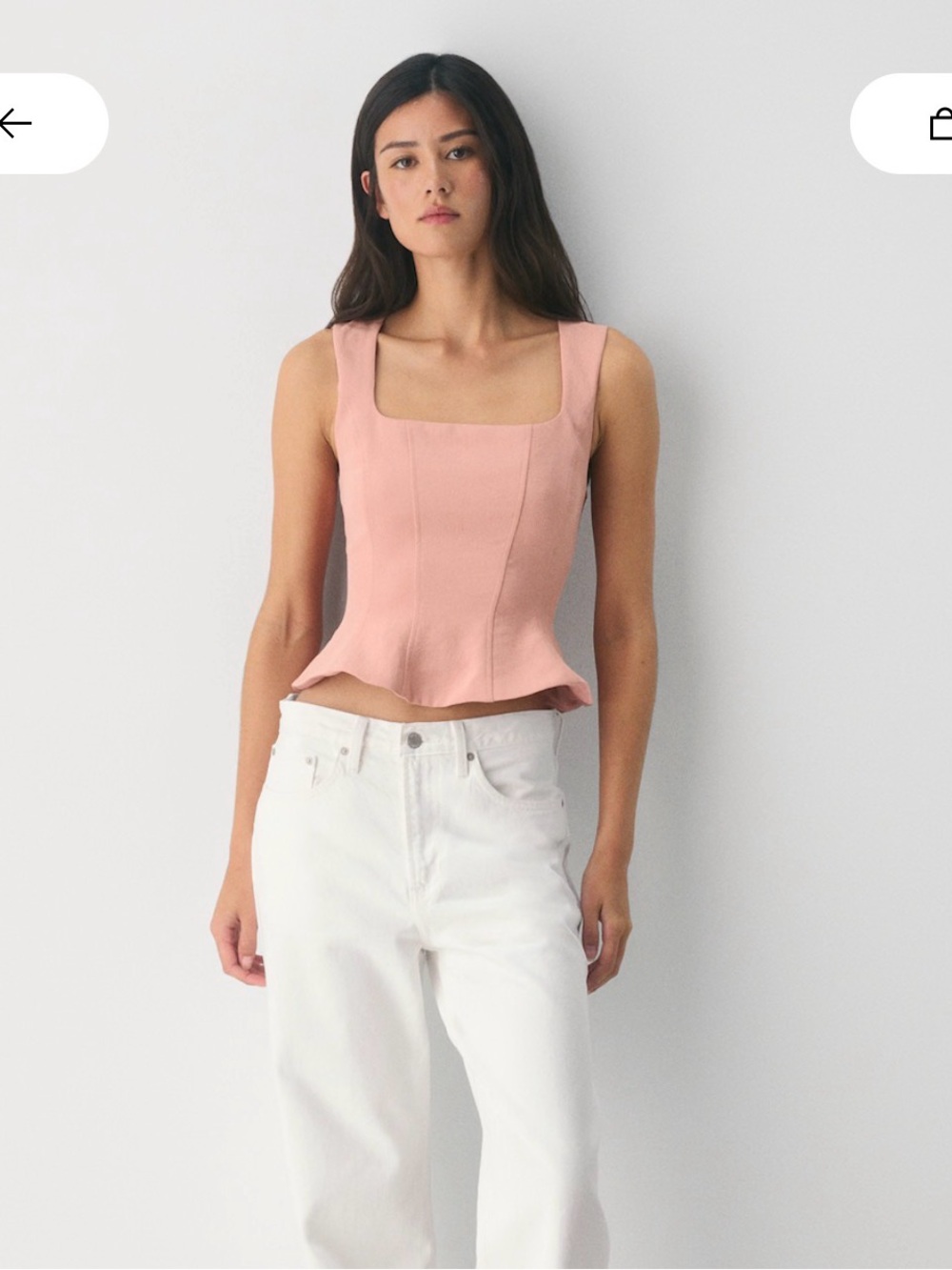 Aritzia Rhodora Bustier Crepette